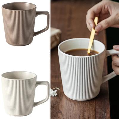 Ceramiczne Kubki z Uchwytem Kubek Latte Herbata Mleczna Owsianka Śniadaniowy Kubek Naczynia do Picia Zastawa Stołowa Akcesoria Kuchenne do Biura Prezenty dla Przyjaciół
