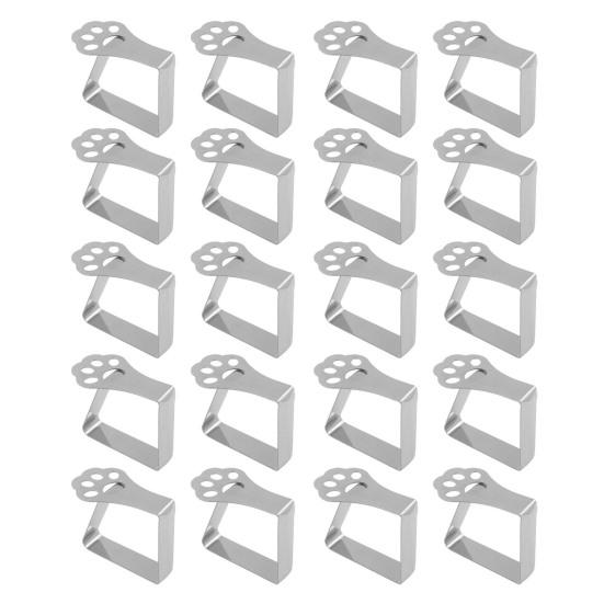 

20 шт. Зажим для скатерти из нержавеющей стали, полый лист, бабочка, кошачья лапка, нескользящий, для помещений и улицы, для свадебной вечеринки, пикника, кемпинга, держатель для скатерти