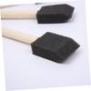 POPETPOP Sponge Paint Brush Set with Wooden Handles for Art and and Crafts 1-Inch Drawing, Painting, Staining, Varnishing,