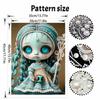 Halloween Pearl Painting Set 5D DIY Pearl Art Home Bedroom Wall Decor Handmade Gift Elegant Teal Mermaid Girl Bead Craft Decor