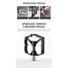 WEST BIKING 3 High-Speed Bearing Pedals Carbon Fiber Spindle Tube Aluminum Alloy Platform Pedals MTB Anti-Skid Lightweight Parts