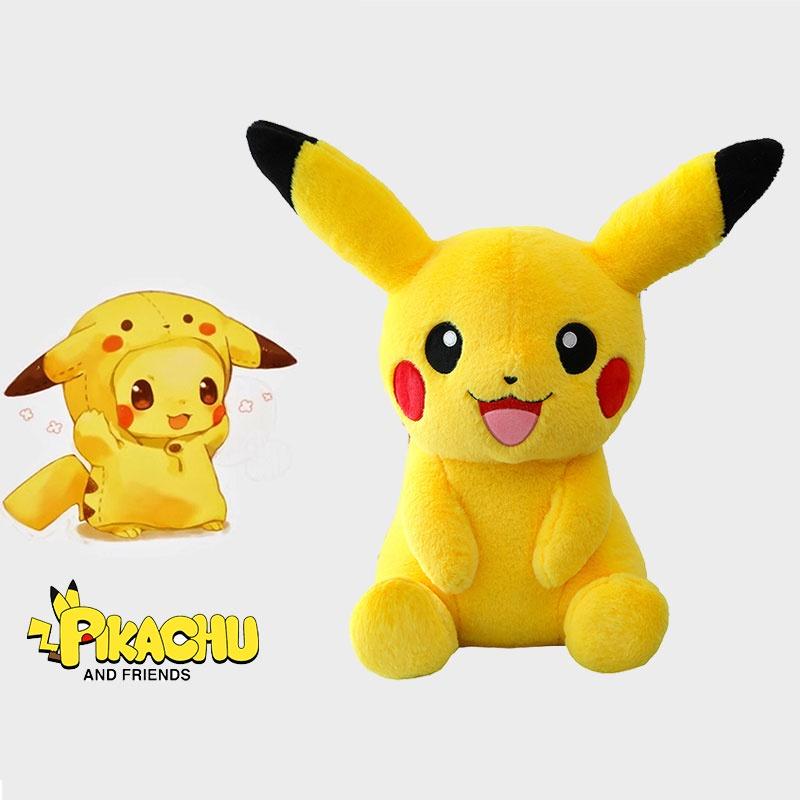 Large Yellow Pikachu Plush Toy Soft And Cuddly Stuffed Animal For Kids Ideal Birthday Gift