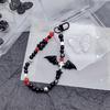 Fledermaus-Anhänger Handy-Schlaufen Schlüsselanhänger Kristall-Stern-Anhänger Kette Handy-Lanyard