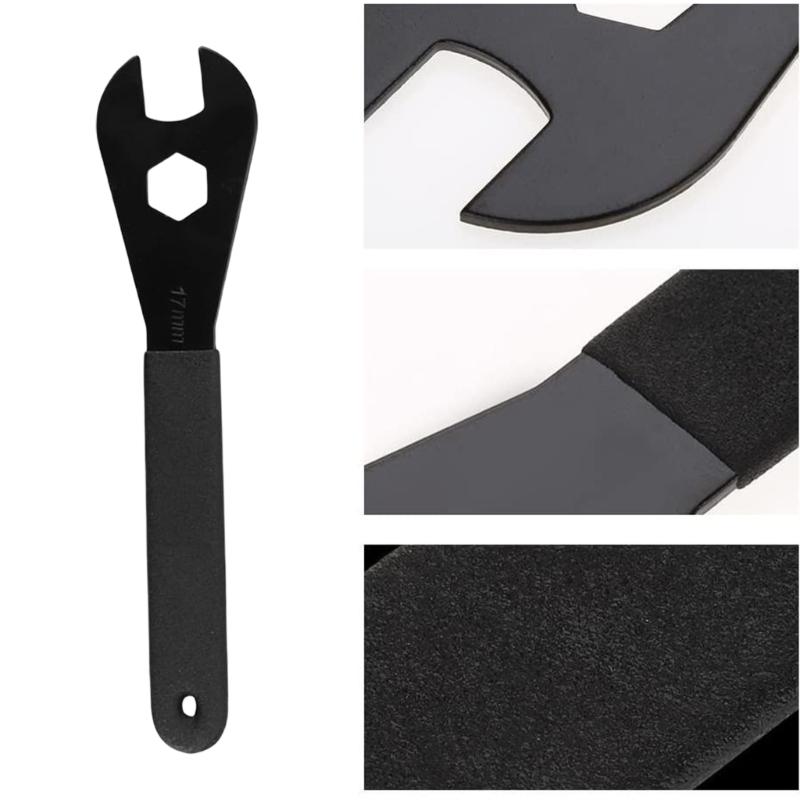 5Pcs Bicycles Hub Wrench Mountain Bike Pedals Removal Tool Carbon Steel Cone Wrench Bike Wheel Axles Pedals Repair Spanner