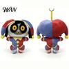 Mini Plush Toy Keyring Clown Keychain for Backpack Cute Stuffed Animal Soft Handbag Pendant Purse Charm Funny Gift Kids Women Fluffy
