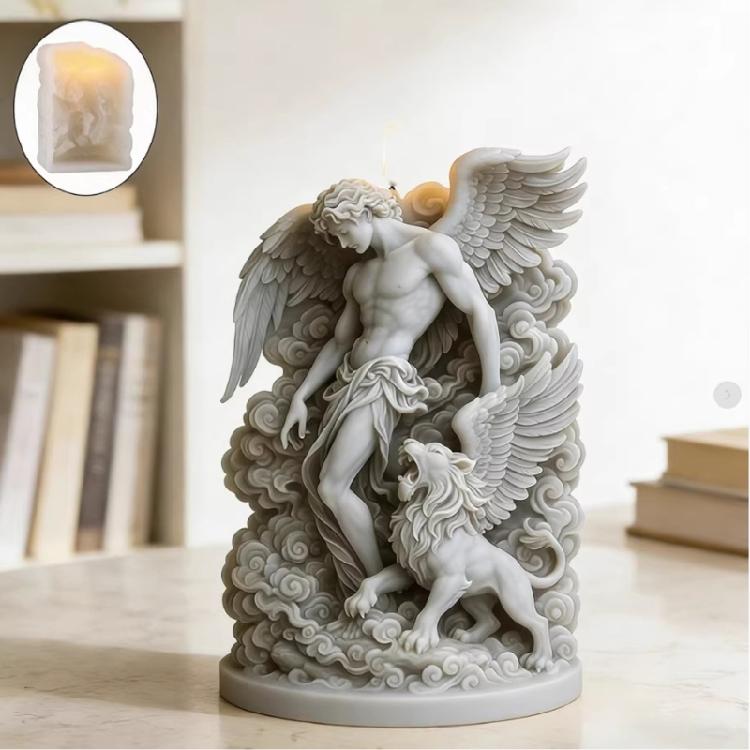 Mythical Angel Carving Silicone Candle Molds For Handmade Candle Soap Home Decoration Gypsum Ornament Resin Casting