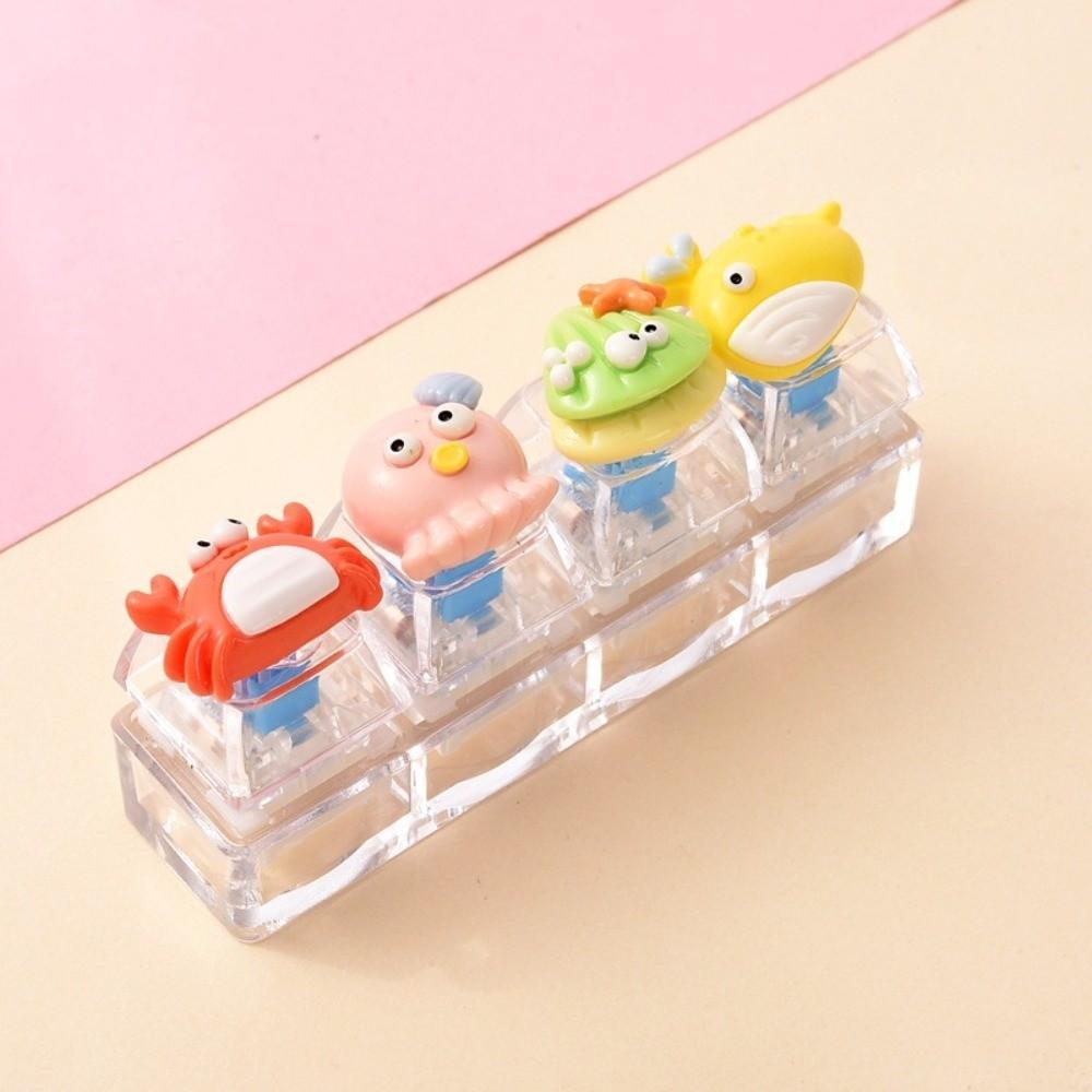 Anxiety Relief Jellyfish Push-button Keychain Sensory Toys Fidget Clicker  for Work School
