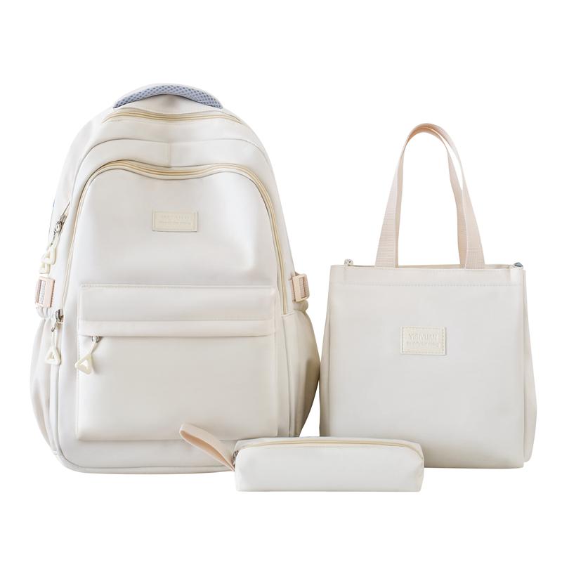 Three-piece Backpack Large-capacity Student Schoolbag