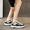 Women's Trendy White Platform Sneakers - Versatile Spring/Autumn Skate Shoes, Breathable, Thick-Soled, New Hot-Selling Casual Sports Style, 2025.