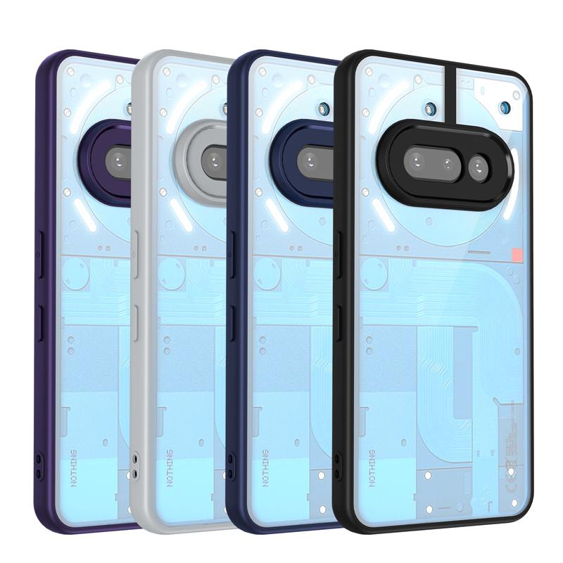 Nothing Phone 3A Case Plating Silicone Bumper Shockproof Clear Back Cover Hard Phone Case for Nothing Phone 3A Phone3A 2025 A059