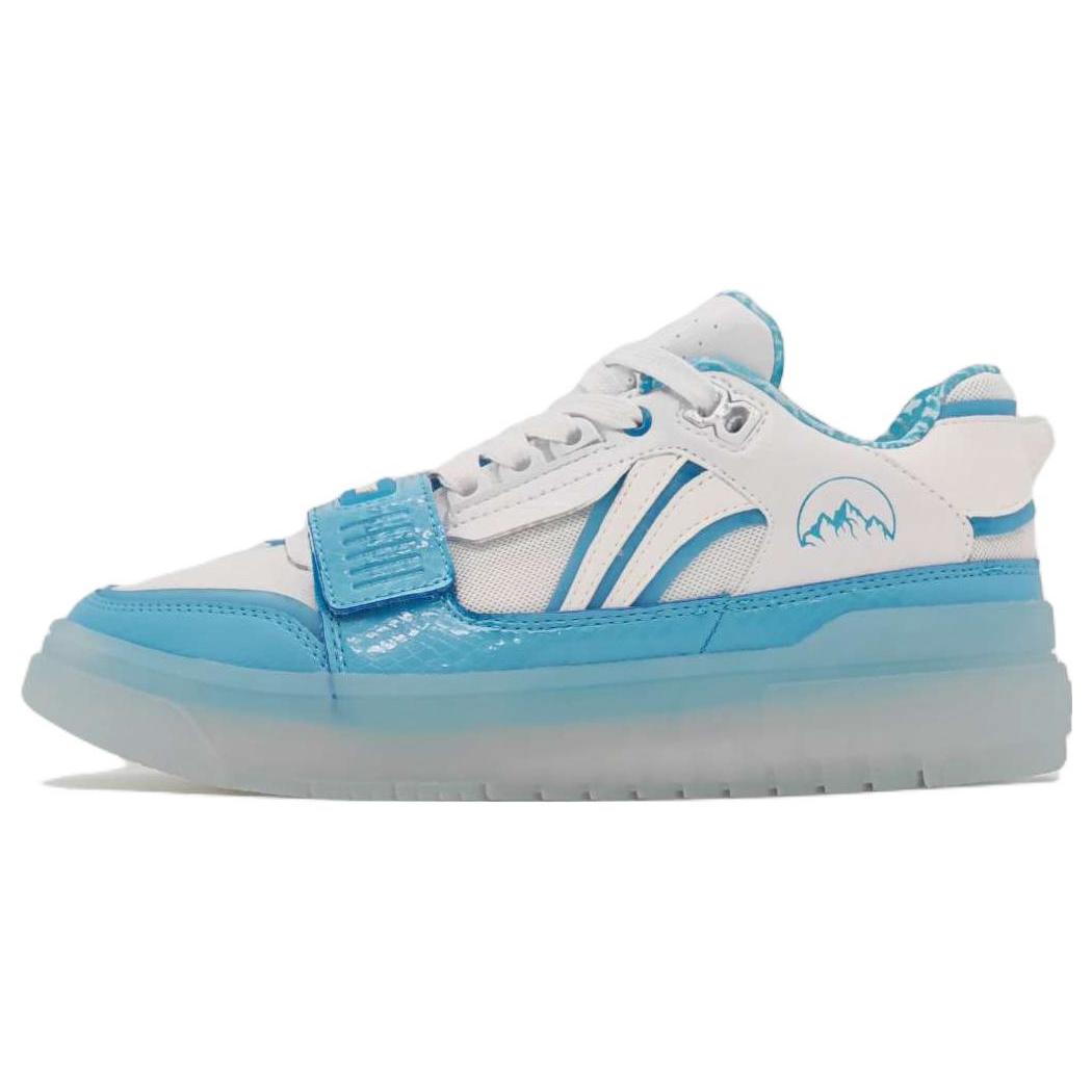 

LiNing Rookie Anti Slip Wear Resistant Low Top Vintage Basketball Shoes Men s White Blue 45