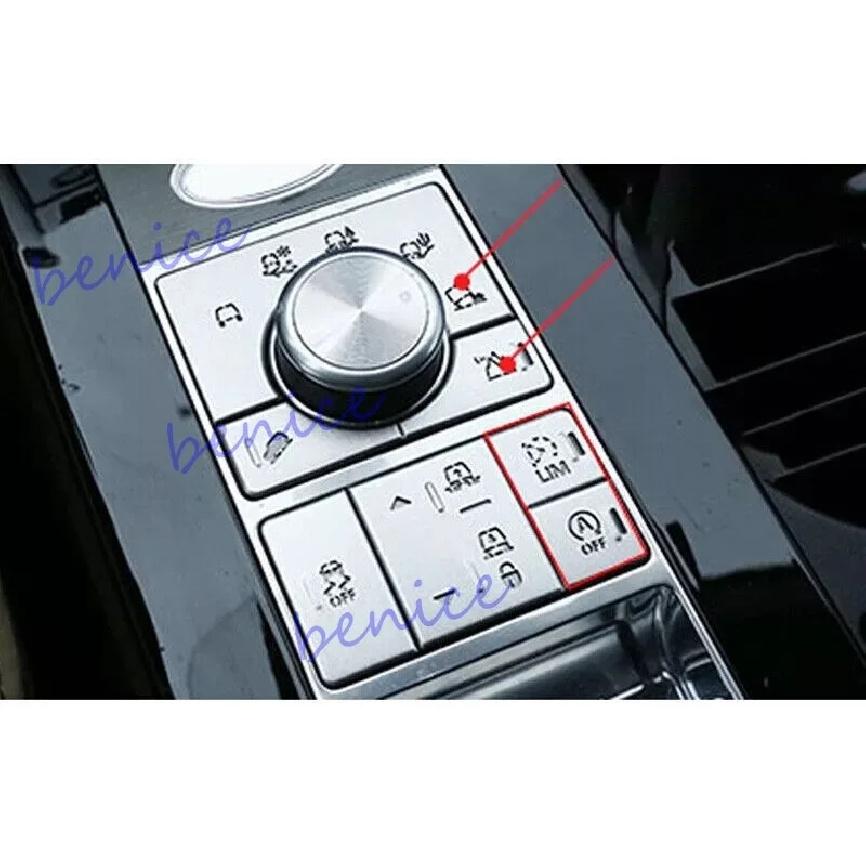 Für Range Rover L405 13-17 Silber Aluminium Mittelkonsolen-Knopfschalter-Aufkleber