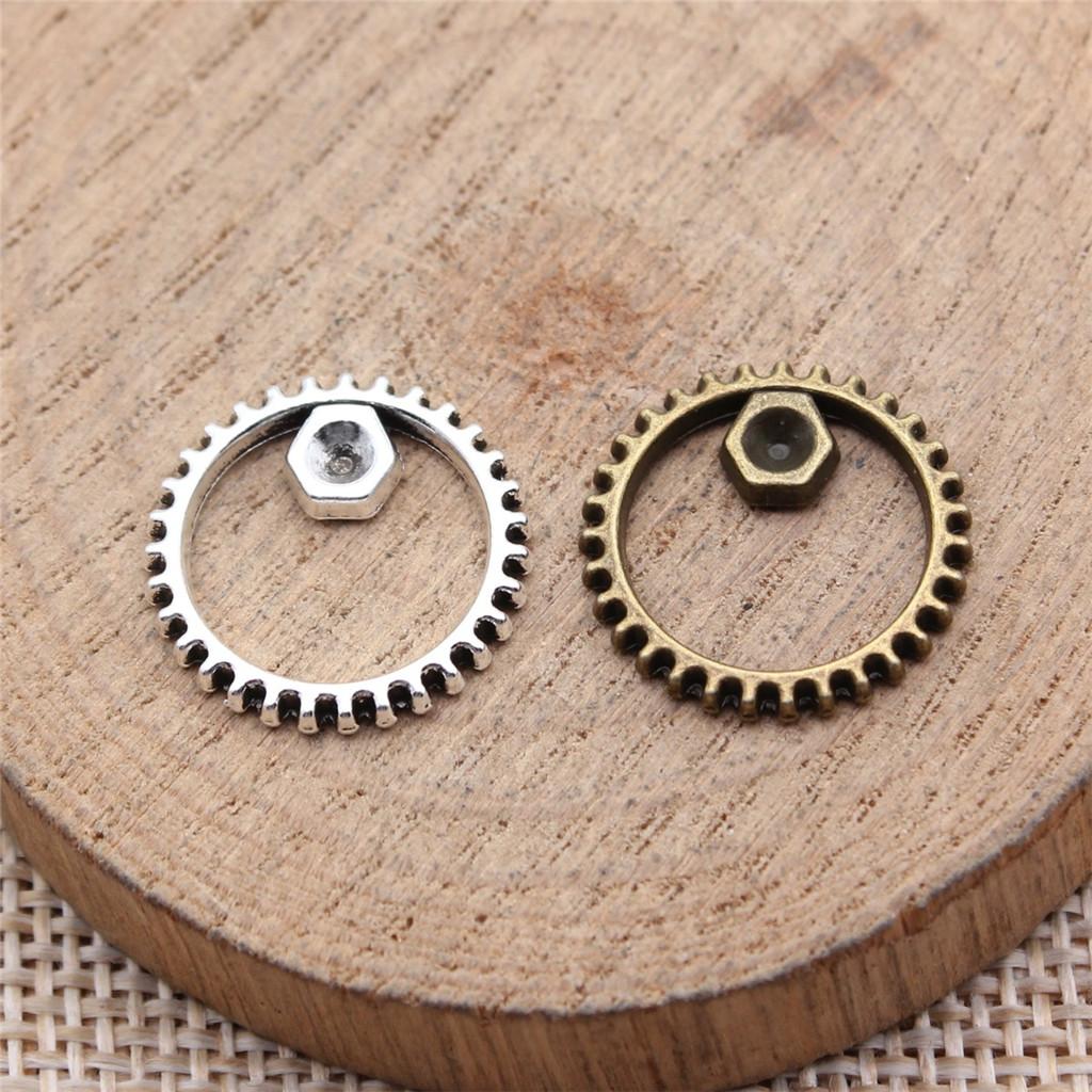 Steampunk Gear Charms Cogwheel Pendants For Industrial Themed Jewelry