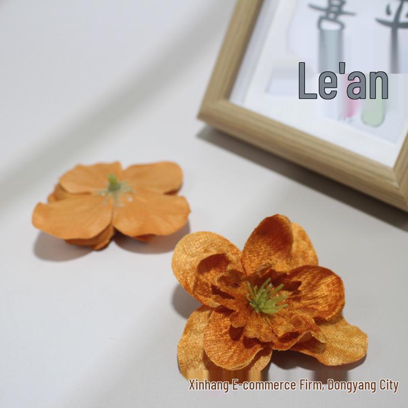 Golden Thread Flying Swallow Fabric Flowers for DIY Home, Cake Décor & Hair Accessories