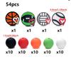 52Pcs/Set Silicone Round Beads Cartoon Animal Focal Combination Teether Beads For DIY Baby Pacifier Chain Bracelet Chewing Teeth