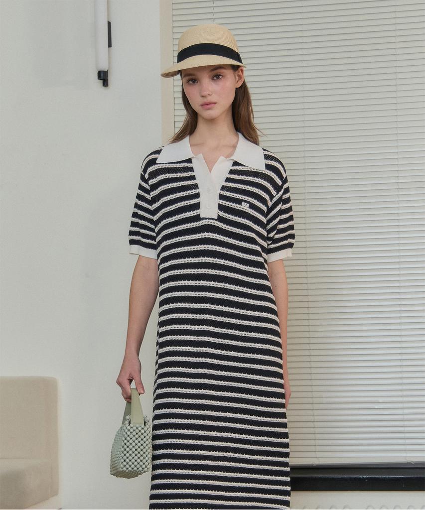 Jucy Judy Striped Knit Dress (+Inner) Jzop324E
