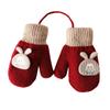 Thickened Rabbit Baby Toddler Children Warm Mittens Knitted Gloves Cartoon Gloves Baby Mittens