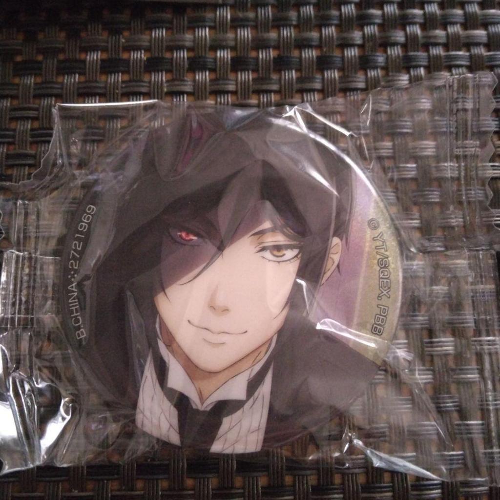 Used Black Butler: Boarding School Arc Capsule Can Badge Collection Sebastian (Gashapon)