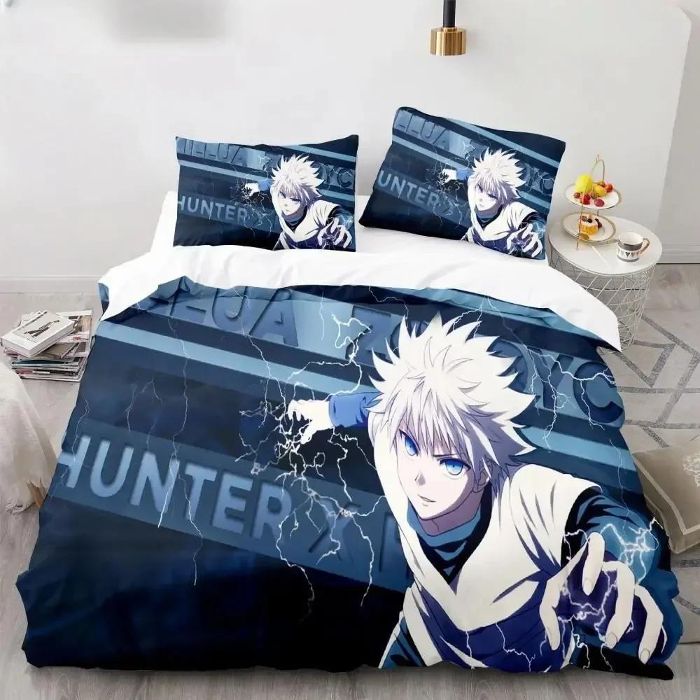 Neues Japan Anime Hunter X Hunter Biscuit Krueger Bettwäsche-Set Bedrucktes Bettwäsche-Set Mit Kissenbezug Bettdeckenbezug Weich Einzel Doppel