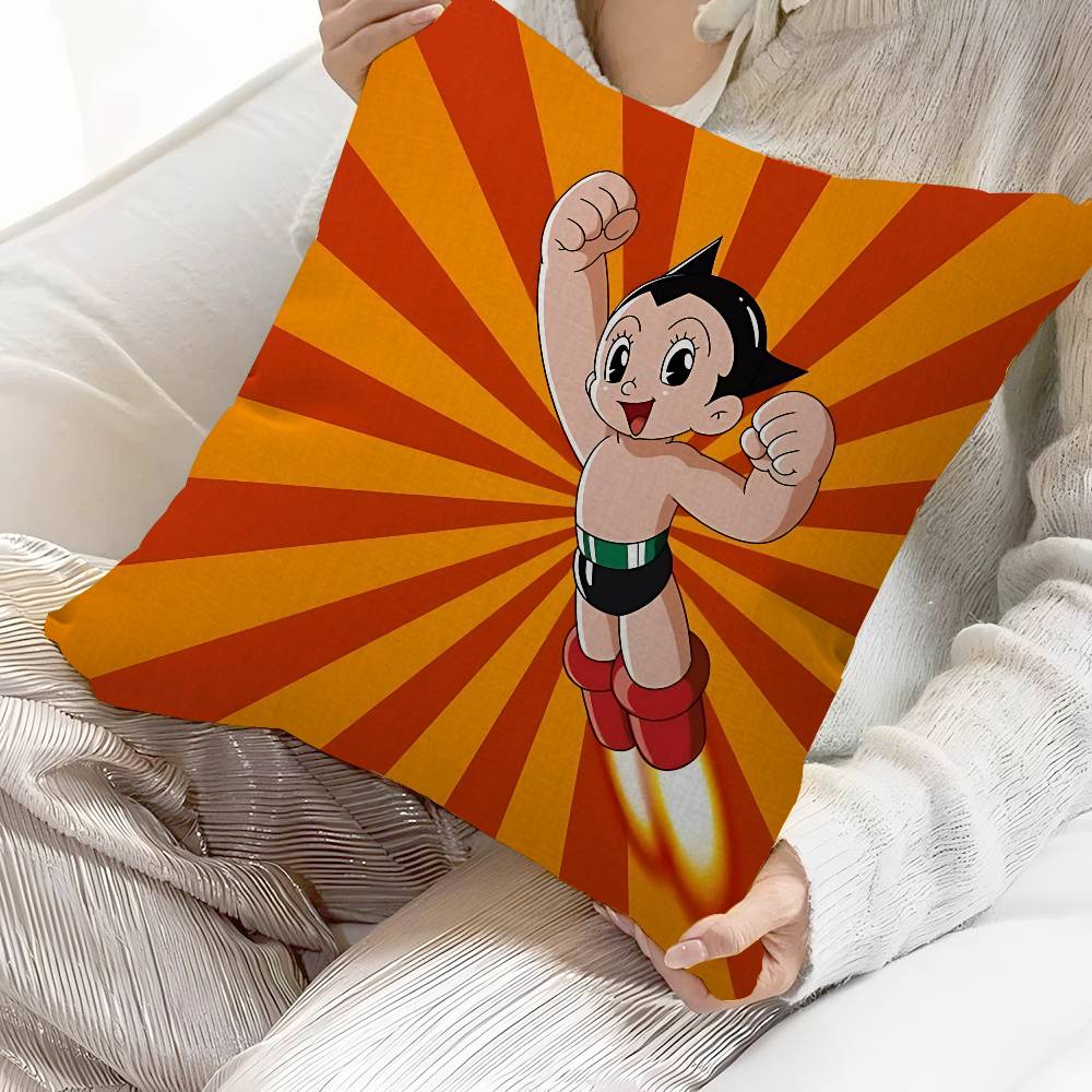 A-Astro Boy Anime Cushion Cover Car Throw Pillow Case For Sofa Car Christmas Gift 40x40cm 45x45cm
