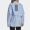 Adidas Myshelter Windweave Cardigan Color Block Loose Long Sleeve Jacket Women Jacket Blue HK4736