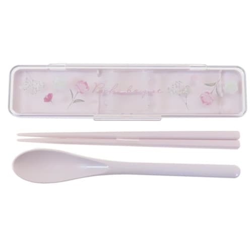 Pochette Bouquet Combination Set Antibacterial Chopsticks & Spoon Set/Pink