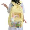 Schoolbag New Backpack Student Simple Leisure Women Large Capacity Commuter Mori School Bag Pain Bag Baby Bag Grain Bag Tide