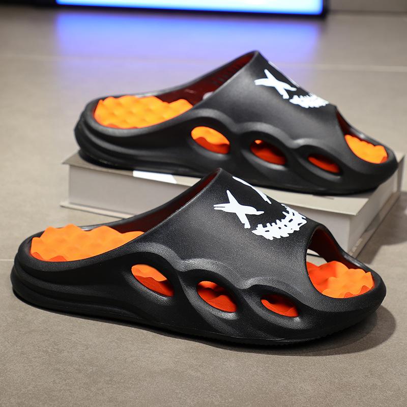 

EVA однословные шлепанцы мужские летние легкие парные пляжные сандалии домашние с мягкой подошвой универсальные повседневные тапочки 45-46