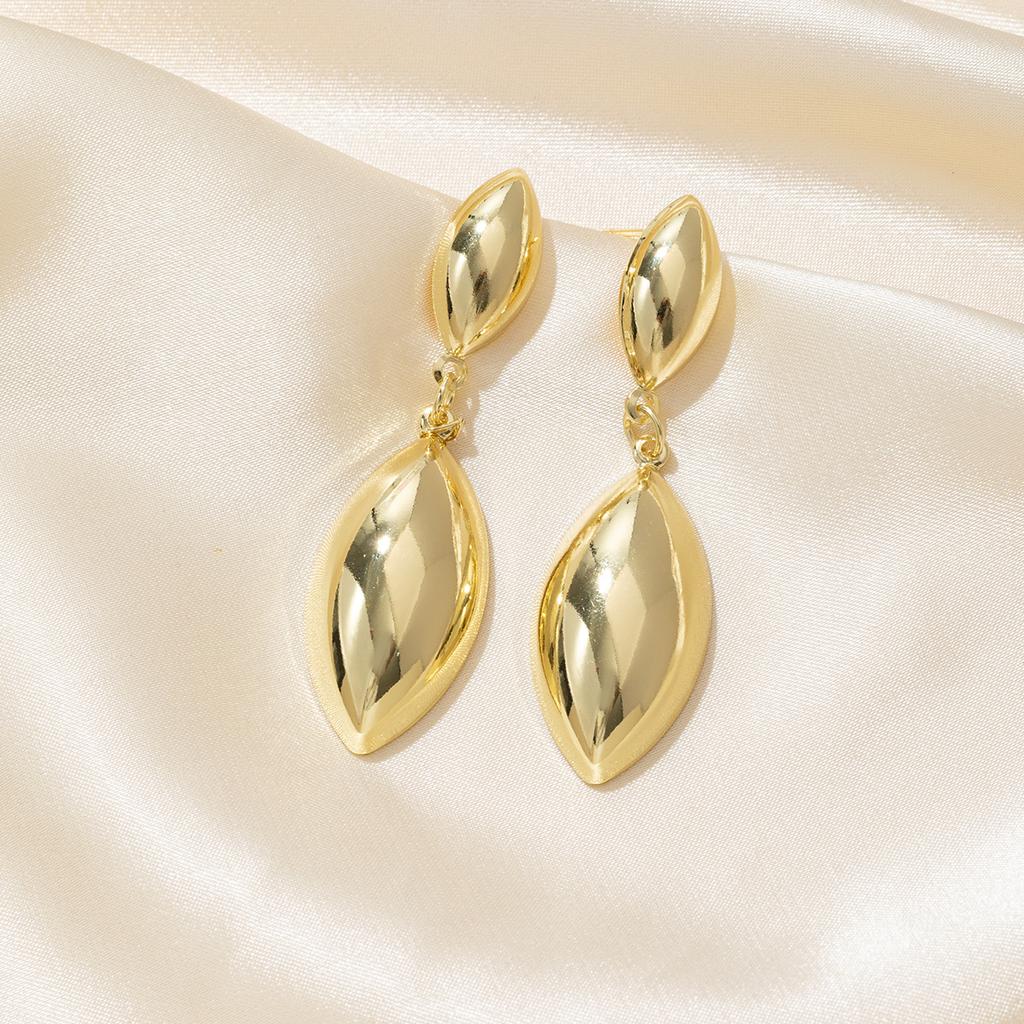 Fashion Metal Multilayer Round Drop Earrings For Women Exaggerated Geometric Hollow Personality Earrings Jewelry Party Gifts