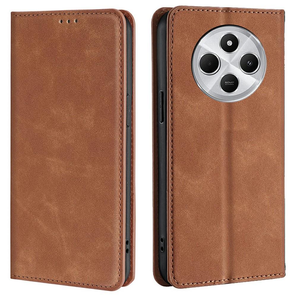 

Phone Case For Xiaomi Redmi 14C 4G/14R 5G/Poco C75 4G Card Holder PU Leather Magnetic Closing Cover D