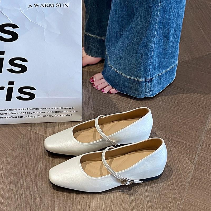 CRLAYDK Women's Pointed Toe Mary Janes Inner Height Increase Loafers Ladies Office Work Slip On Dress Casual Walking Shoes