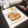 Cute Cartoon Bear Artwork Carpet with Knife, Heart, and Star Design Suitable for Use As an Anti-slip for Living Room Bedroom Sofas