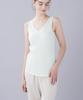 Unnanacool LS0101 Tank Cotton Style Ribbed Innerwear Women's Top, 100% (Body), 2-Way (U-Neck/V-Neck), Cotton,