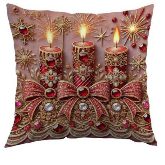 

Новая Рождественская Наволочка с Принтом Рождественский Лось Домашнее Украшение Дивана Наволочка Прикроватная Подушка 45*45cm