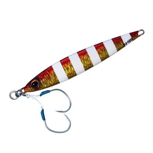 

Major Craft Metal Jig First Jig 120g Zebra Red Gold #48 FJ120 Lure
