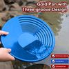 1/3/5 Pièces Bassin de Lavage d'Or en Plastique Bleu Bac à Pépites Outil de Dragage d'Orpailleur Outil de Rivière pour Laver l'Or Équipement de Lavage d'Or Détecteur de Métaux