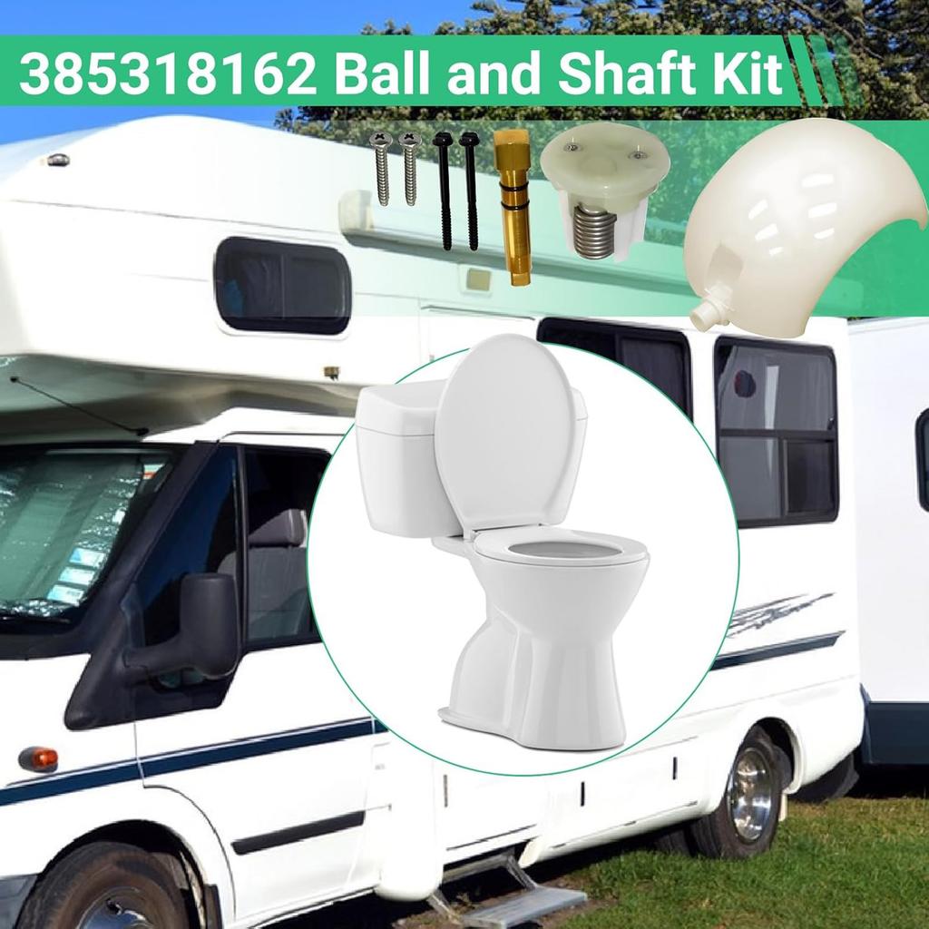 Comprehensive Toilet Flush Ball Kit 385318162 600342537 600342766 For RVs Ensuring Quiet Operation And Long Lasting Use