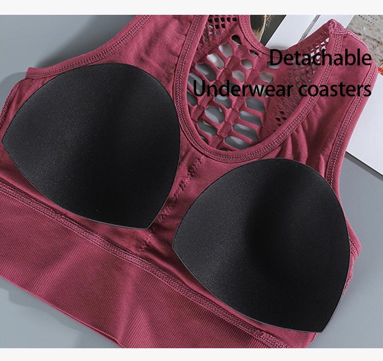 Sportovní podprsenka plus size s výřezem na zádech: Nárazuvzdorná a stylová jógová vesta