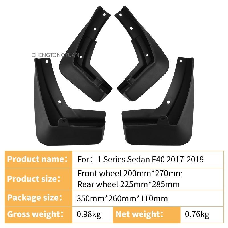 Mudguards FOR BMW 1 Series F40 Sedan 2017-2019 Auto Mud Flaps Exterior Styling Accessory ABS Anti Splash Mudguards Custom