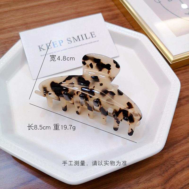 Große Acetat Leopardenmuster Acryl Haarnadeln Haarspange Krabbe Haarspangen Für Frauen Mädchen Haaraccessoires Kopfschmuck Party Geschenke