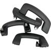 Car Interior Roof Grab Handle, Black, ABS Plastic, 1 Count, Modern Style, Ambidextrous, Pull Handle, No Lock, Screws and Snap-on, 1 cm Width, Fit For