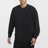 Nike Sportswear Logo Round Neck Pullover Solid Color Long Sleeve Sweatshirt Men Sweatshirt Black HQ6037010