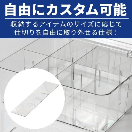 IKY Card Storage Box, Large Capacity, with Lid, Stain-Resistant Dividers, PSA Loader Compatible, Clear