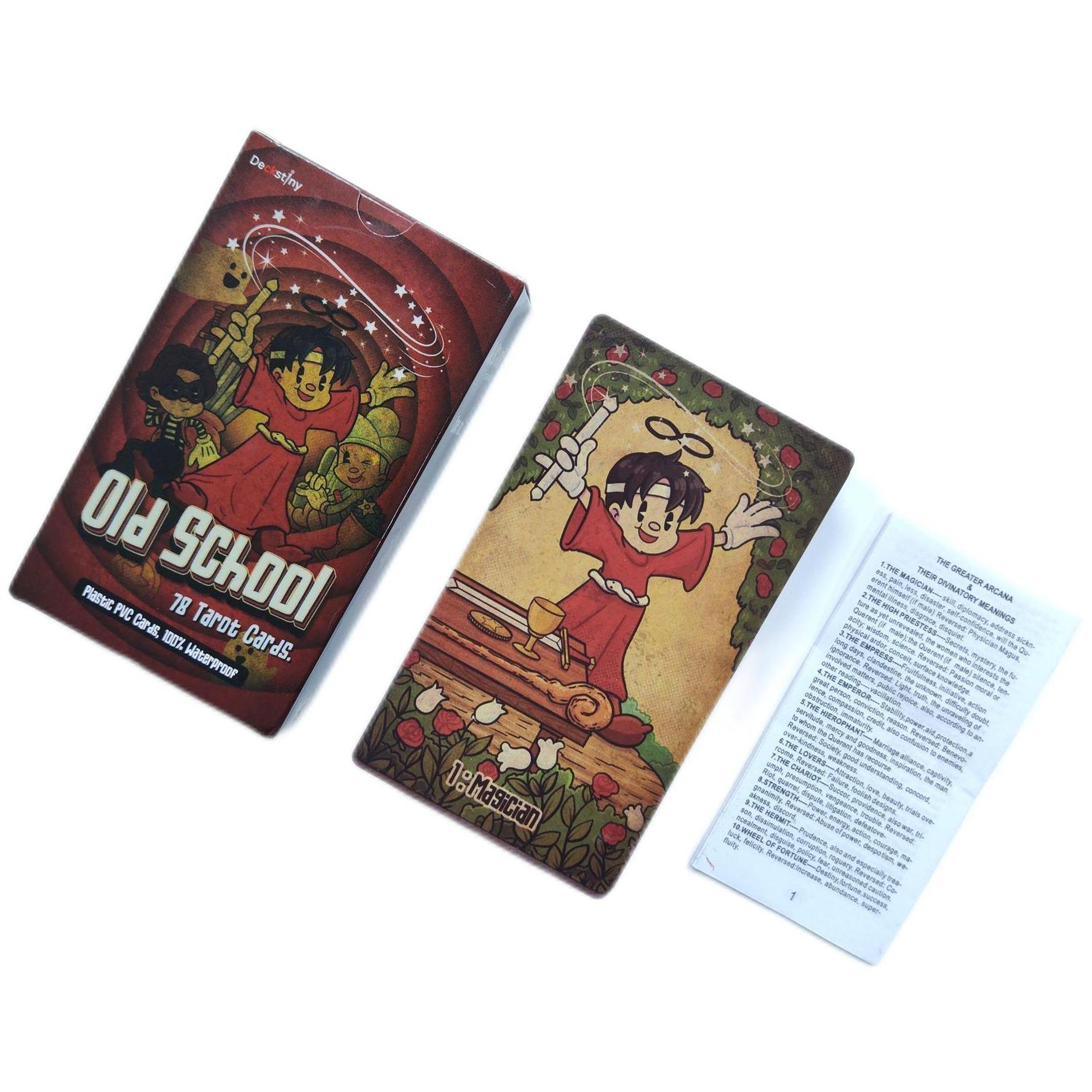 

Старая школа 12X7 см, карты Таро, настольная игра для вечеринок, настольная игра с бумажным путеводителем