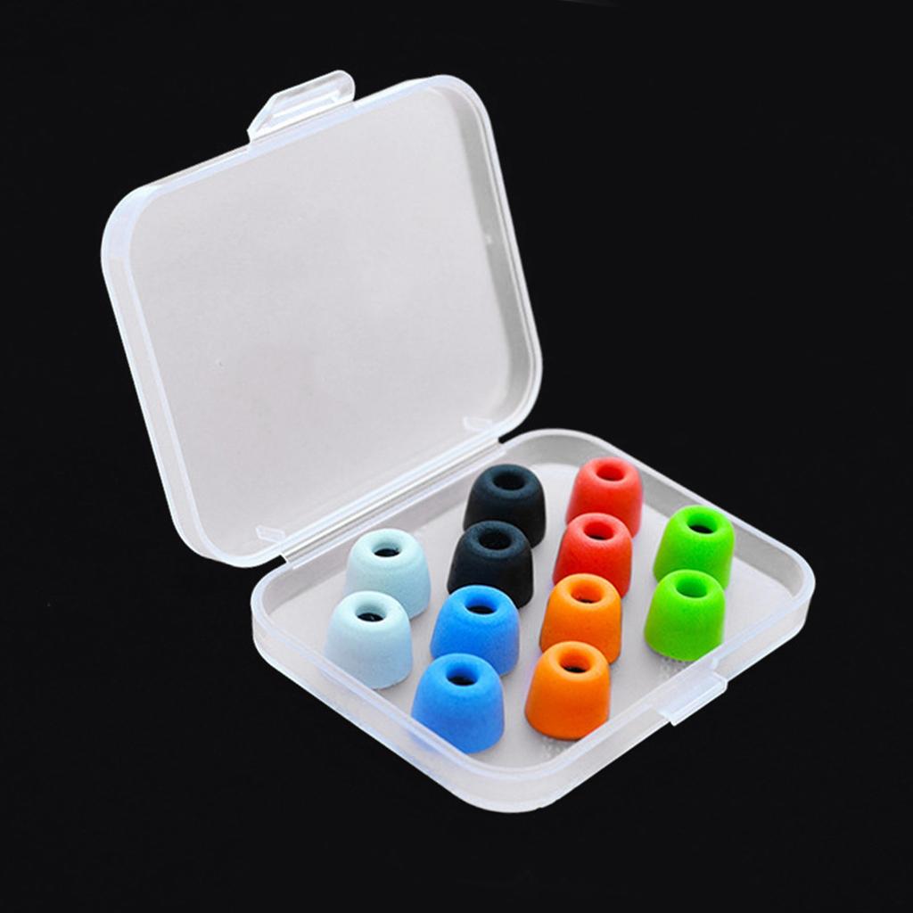 Držák náušníků Sluchátka Průhledné Ochranné Pouzdro na Uskladnění Náušníků pro Snadnou Viditelnost Obsahu pro Uskladnění 6 párů Náušníků