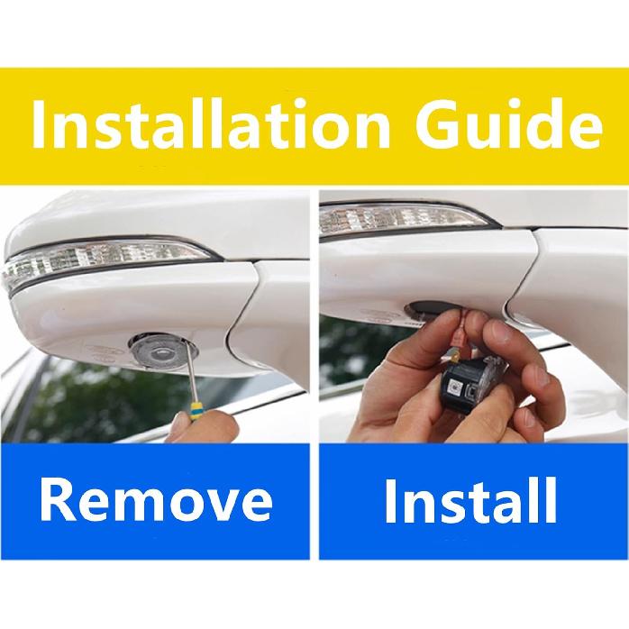 Yankok Side Mirror Projector Shadow Lights for F150 Expedition Explorer Everest Flex Focus Fusion C-Max Escape Edge Taurus Ranger Mustang (2 Pack