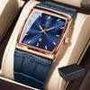 Top Magas Minőségű Férfi Óra Dátumos Vízálló Divatos Világító Óra Férfiaknak Bőr Luxus Férfi Quartz Órák + Doboz