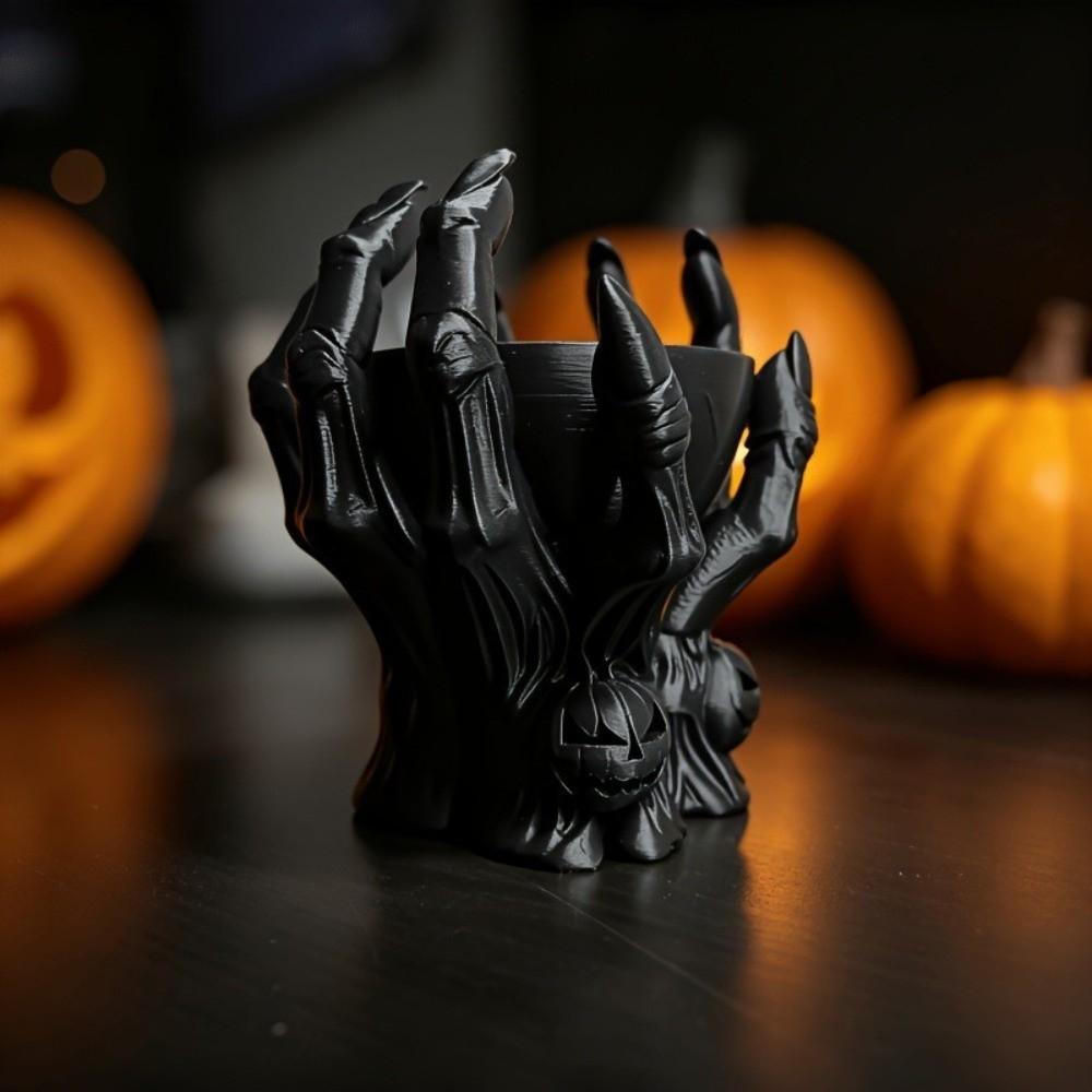 Ornaments Storage Bowl Gothic Style Desktop Decoration Creative Skeleton Claw Statue  Storage Box