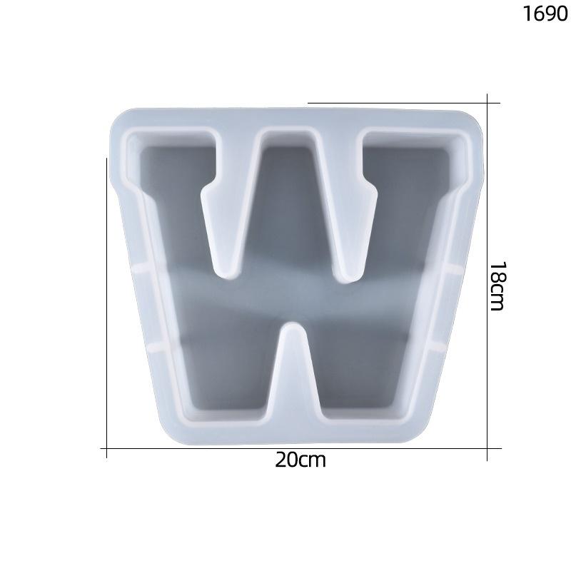 Resin Molds Resin Casting Alphabet Mold - 26 Large Letters Pendulum Crystal Molds, Sturdy Letter & Number Silicone Mold for Epoxy Resin Crafts