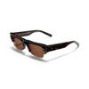 Valentino Garavani Braune Rechteckige Unisex-Sonnenbrille Vls 164 C 52